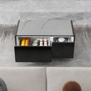 Home Furniture Multifunctional Smart Coffee Table with Dual-Zone Refrigerated