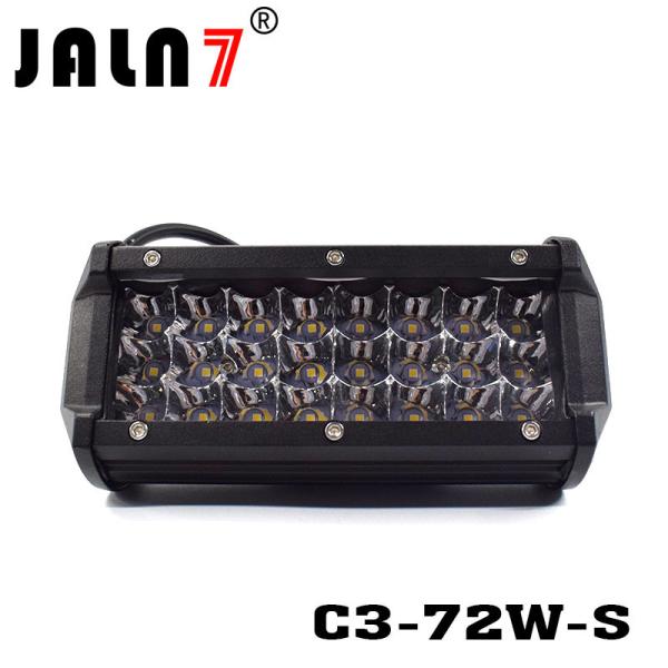 LED Light Bar JALN7 72W 3Rows Spot LED Driving Lamp Super Bright Off Road Lights LED Work Light Boat Jeep