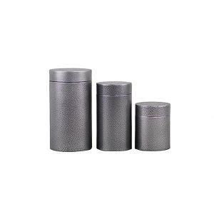 Multisize round Printed Tin Boxes reusable for Coffee storage