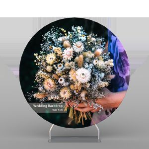 Elastic Flower Personalized Wedding Backdrops Western Theme Party Wall 7ft