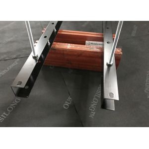 Quality Commercial Office Suspended Baffle Ceiling / Modern Wood Drop Ceiling Panel for sale