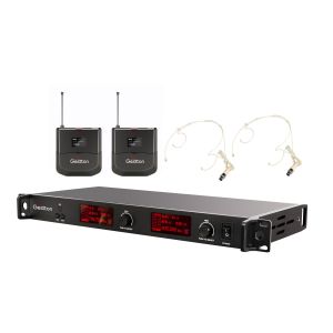 DJ Karaoke UHF Wireless Microphone With 19 1U Receiver CE ROHS