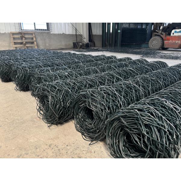 Mesh Size 60mm X 80mm Retaining Wall Gabion Baskets PVC Wire
