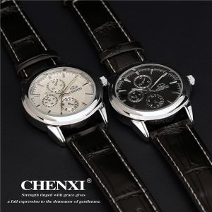 Fashion Wristwatches L005C Black White Stainless Steel Caseback Gift Watches