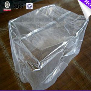 Plastic flat bottom vinyl cover /plastic poly pallet cover, Big square bottom