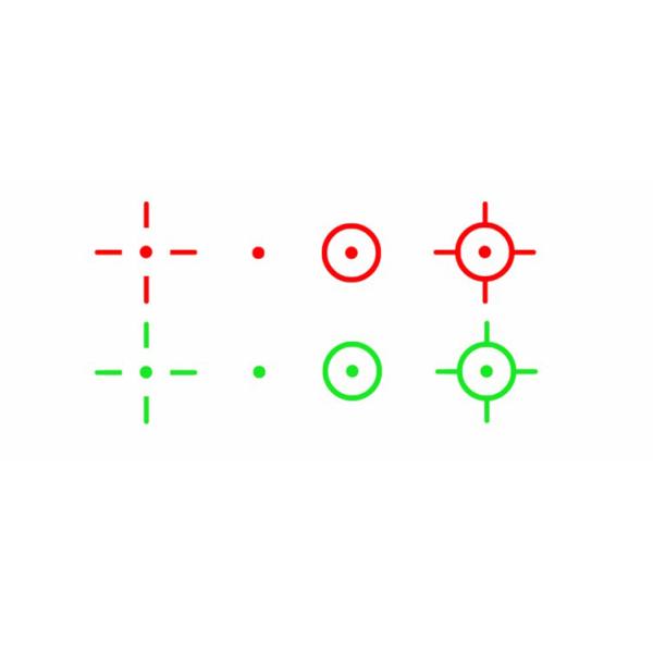 22mmX33mm Objective Dia Red Green 4 Patterns Reticle Reflex Red Dot Reflex Sight