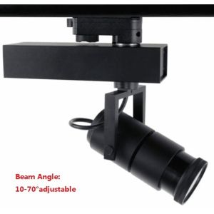 Quality 25W cree led track lamps adjustable big angle 2 wire 3 wire 4 wire adapter warm white light for sale