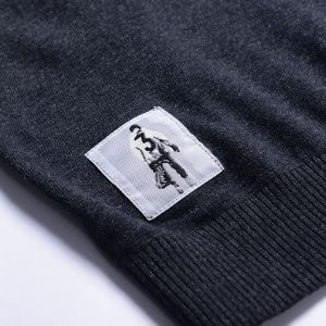 Customizable Mens Cashmere Sweater with Round Collar