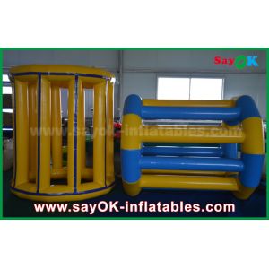 Inflatable Water Tunnel Yellow / Blue Funny Rolling Inflatable Water Toys