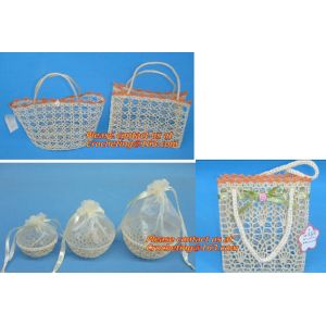 Basket Decorative Vase Vintage Christmas, Easter, Halloween, Valentine. festival