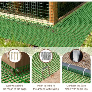 Chicken Coop Predator Proof Apron,Chicken Wire Bottom Predators Resistant,Fence
