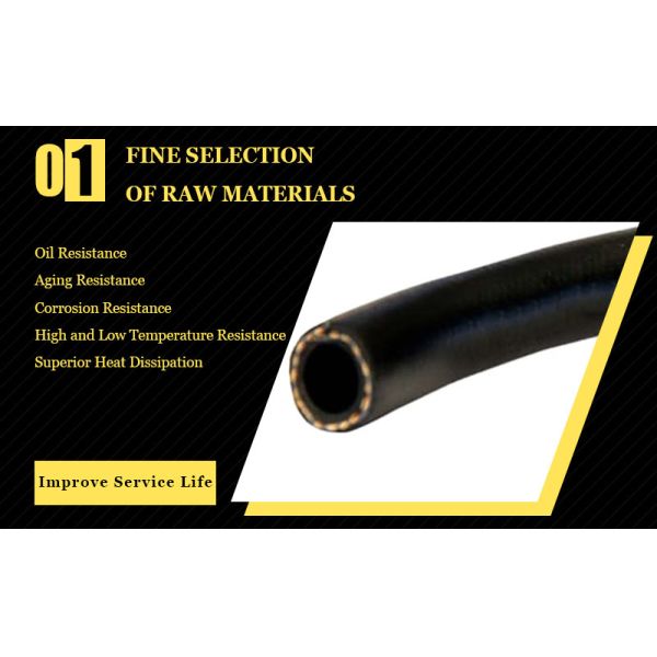 Oil Hose Strong Flexibility Leak Resistant Long Service Life Heat Proof