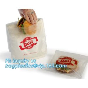 PE slider zipper saddle deli bag, Biodegradable k saddle deli bag, saddle deli