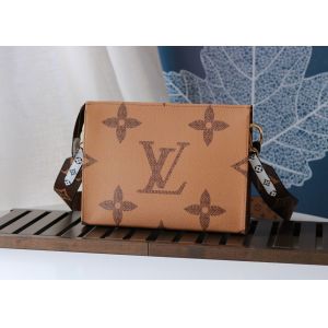 M47547 Wash Bag Monogram Carvas And Genunie Leather Luxury Chain Bag Make Up