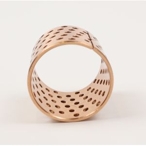 Metric Wrapped Bronze Sleeve Bushings With Grease Pockets, CuSn8,