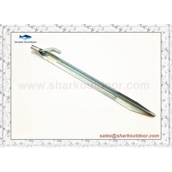 Steel Sheet Metal Plate Nails Stakes Big Cheap Military Beach Tent Pegs With Hooks