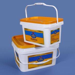White / Yellow Square Plastic Grow Bucket For Mushroom Farming