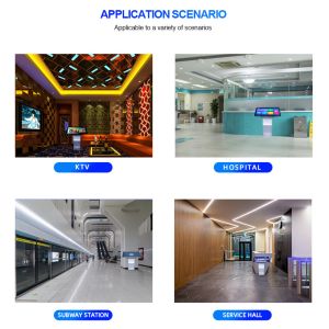 Qtenboard Custom Logo Mall Guide Luxury Cafe Kiosk Good Quality Moving Airport