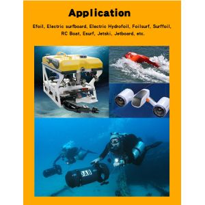 High Power Waterproof Electric Motor 24V For Jet Board RC Boat