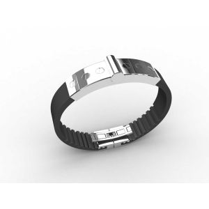 Quality Top Quality Europe Fashion Stainless Steel Genuine Leather Silicone Bangle Bracelet ADB8 for sale