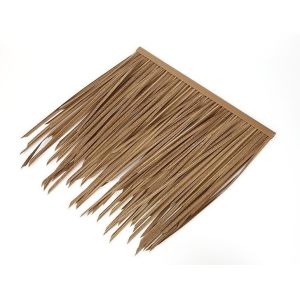 Artificial Fireproof Synthetic Thatch Roof Tiles with Customized PVC Material