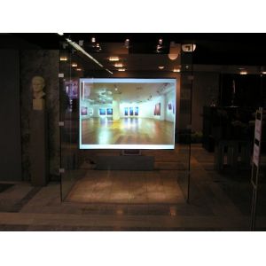 Hologram Advertising clear rear projection film / Double Sided Projection Screen