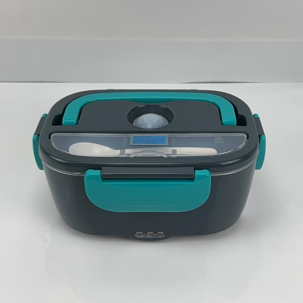 1.5L Leakproof Electric Lunch Box 60W Portable Electric Lunch Box Self Heat Electric LunchBox Dark Gray Green