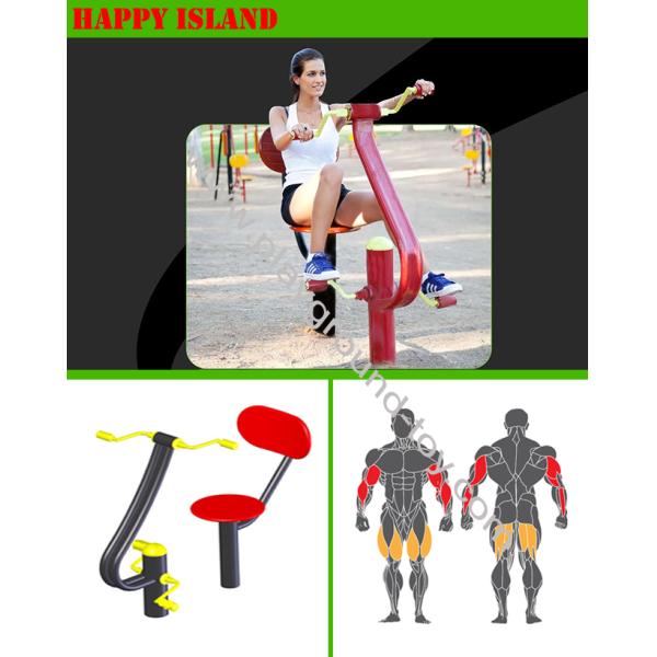 Seat Bicycle Open Air Gym Equipment Outdoor Body Trainer For Workout Art