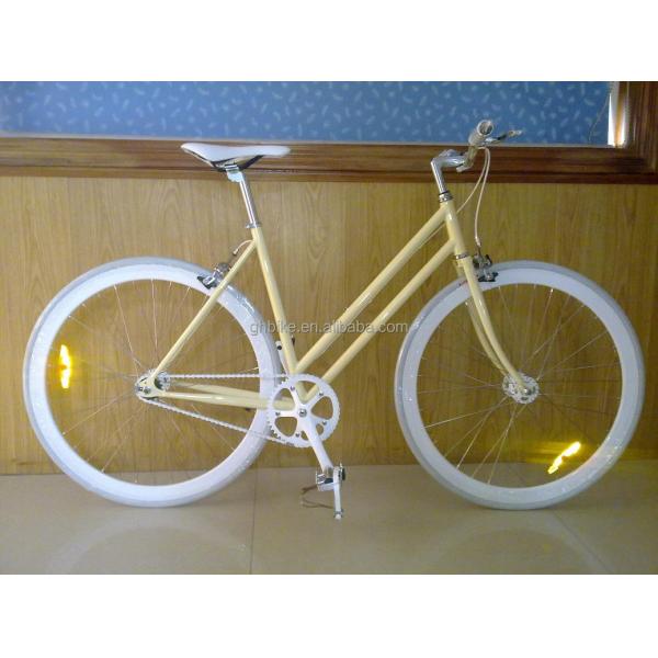 Single Speed Bicycle Classic City Cruiser Bike Women Step Through Lady Bikes 1.8m Long