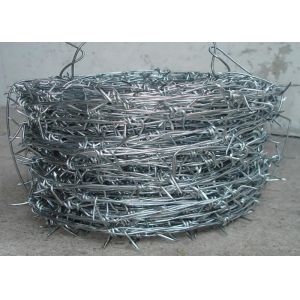 Hot Dipped Galvanized 20kgs Per Roll Pvc Coated Barbed Wires