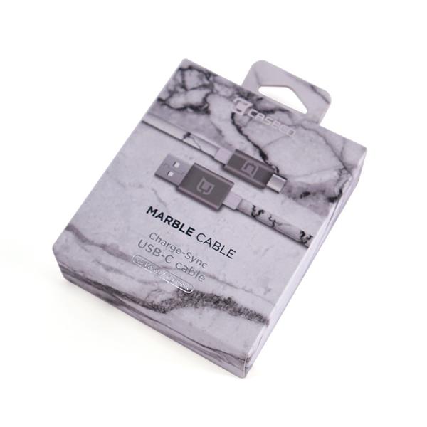 Buy Gloss Lamination USB Data Cable Packaging Box Printing With Hanger at wholesale prices