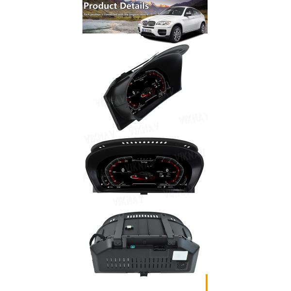 Viknav For BMW X5 E70 (2007-2013) 12.3 inch Digital Dashboard Car Panel Vehicle Accessories Smart Display Cluster HD LCD