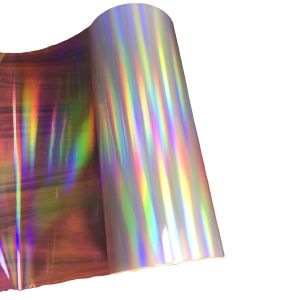 Moisture Proof Transparent Holographic Film Roll For Gift / Craft