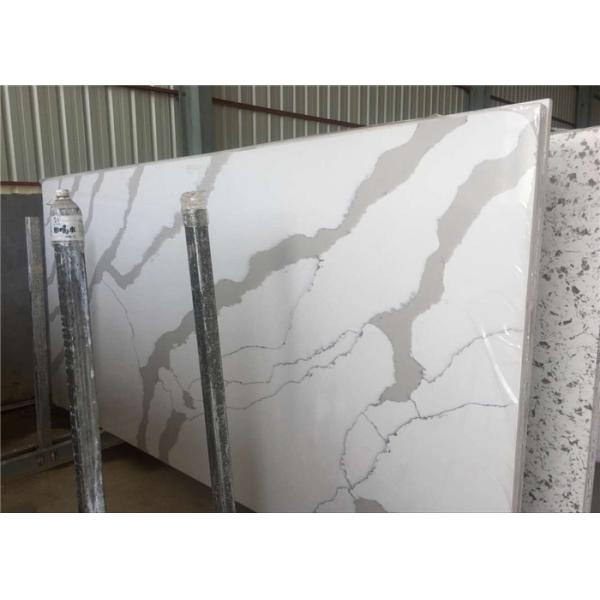 Buy Engineered Artificial Stone Calacatta White Quartz Stone Large Slab at wholesale prices