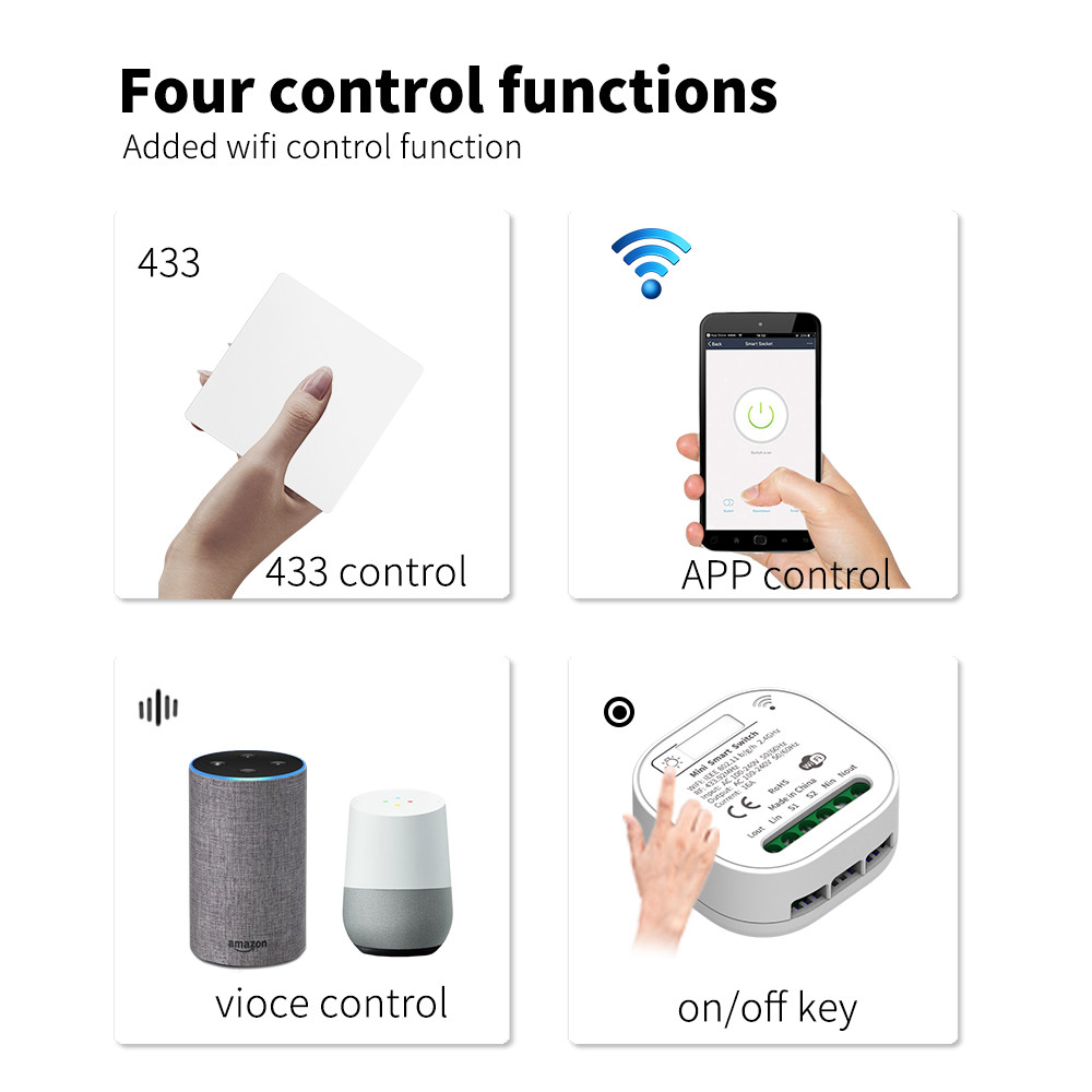 Home Automation Zigbee Smart Switch ABS PC