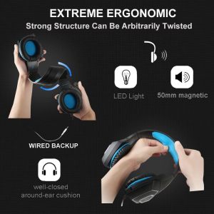 Hunterspider V1 DC5V 117dB 3.5mm USB Gaming Headset