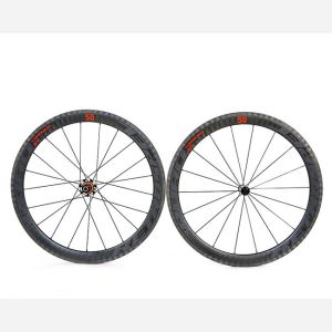 China High Stiffness 40mm Carbon Disc Wheelset Lightweight With 3K Hub on sale