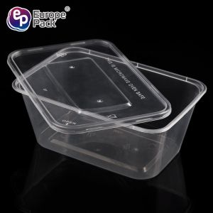 Wholesale 100% food grade 1000ml PP plastic disposable lunch box