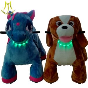 China Hansel plush electrical animal toy car for sale and rideable animal with panda animal scooters made in china on sale