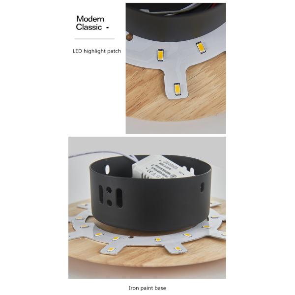 8W 12W Modern Nordic Interior Wooden Wall Lamp Bedroom Bedside Aisle Design Round Oval LED ceiling lamp(WH-WA-54)