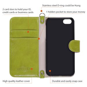 Magnetic Clasp Harris Tweed Phone Case IPhone SE 5 5s Flip Folio Book Shell