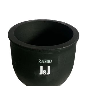 Low Slag Adherence Silicon Carbide Graphite Conventional Circular Type Crucible