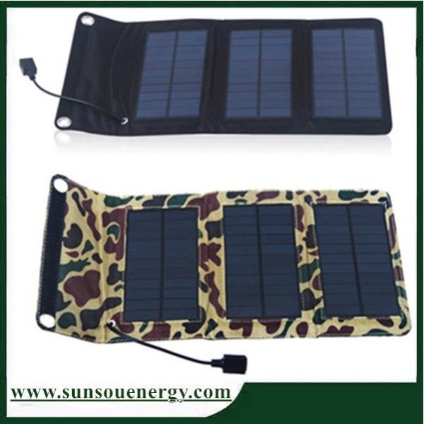 Small power 5w USB charger-port folding solar panel, foldable solar panel phone