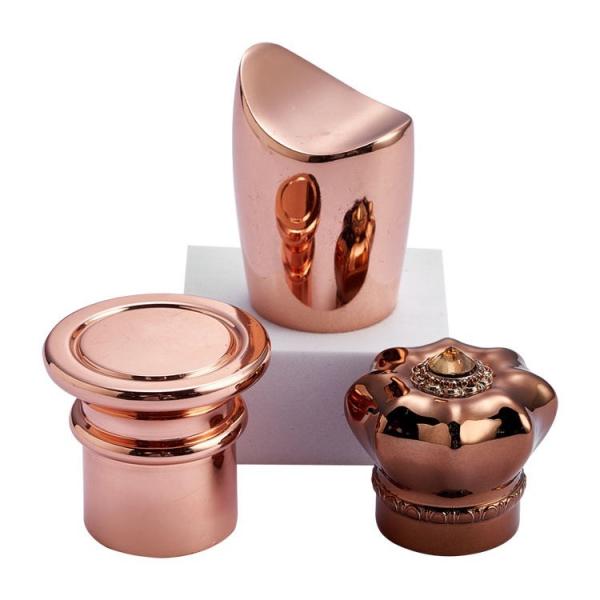 Buy Luxury Glass Perfume Bottle Cover , Custom Zamac Perfume Cap at wholesale prices