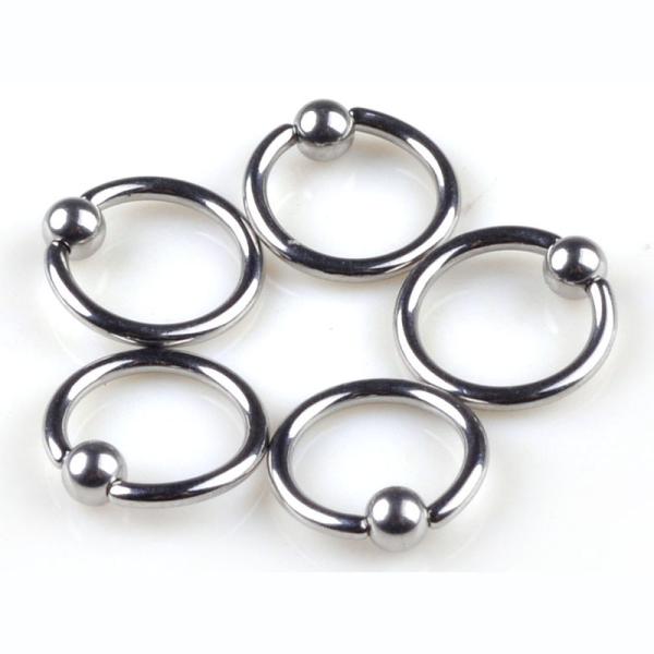 Surgical Stainless Steel Eyebrow Nose Lip Captive Bead Ring Tongue Piercing Tragus Cartilage Earring Body Jewelry