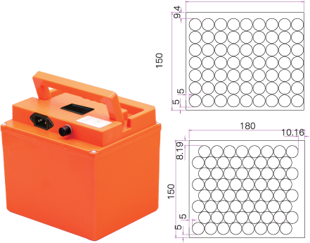 48 Volt Lithium Ion Battery For Electric Bike 18650 13S8P 20 19.6 Ah