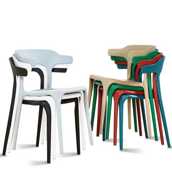 Buy Adjustable Stackable PP Plastic Dining Chairs OEM at wholesale prices