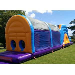 Quality Popular Customized Size Certificated Inflatable Obstacle Course With Cover for sale