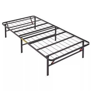 Metal Foldable Bed Frame for Small Double Adults in Simple Hotel and Easy