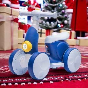 Battery-Powered Children's Balance Car with Remote Control and Bubble Blowing